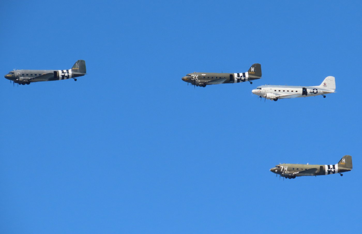 Three C-47s and a R4D